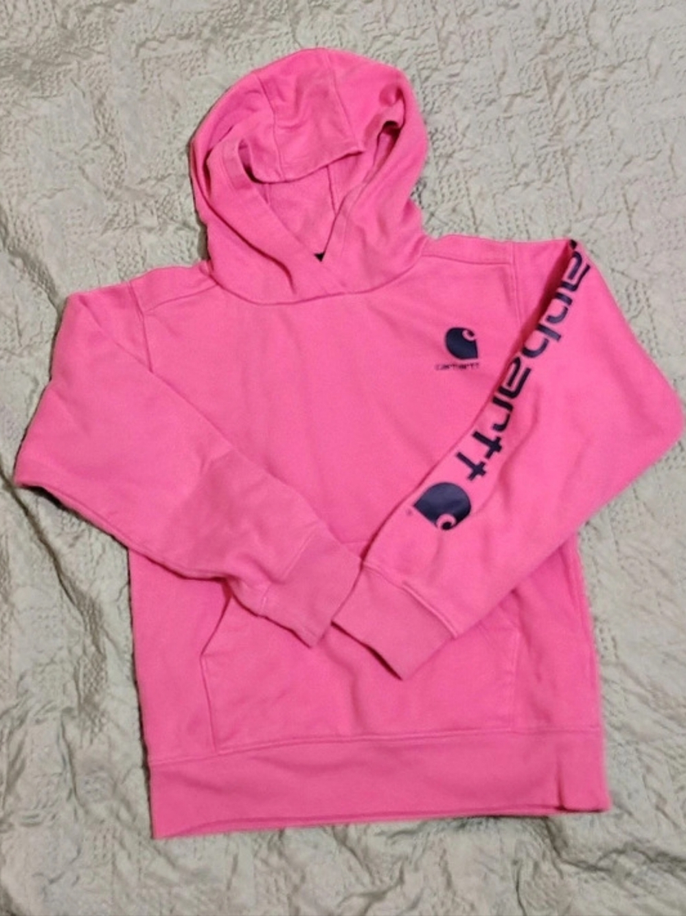 Carhartt Girls Size XS (7) Pink Hoodie